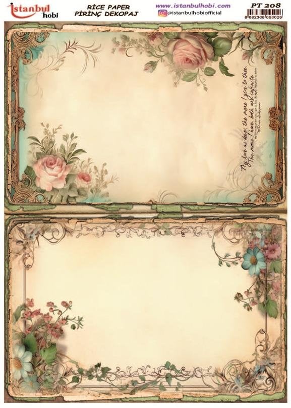 Pirinç Dekopaj Kağıdı 30x42cm PT-208
