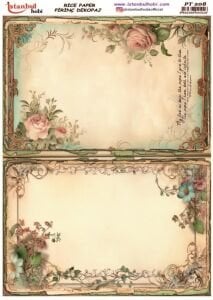 Pirinç Dekopaj Kağıdı 30x42cm PT-208