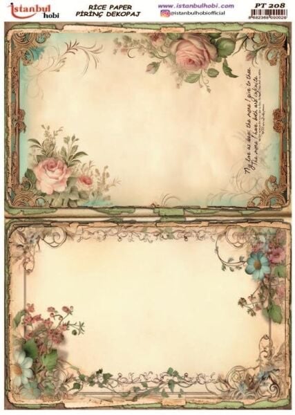 Pirinç Dekopaj Kağıdı 30x42cm PT-208