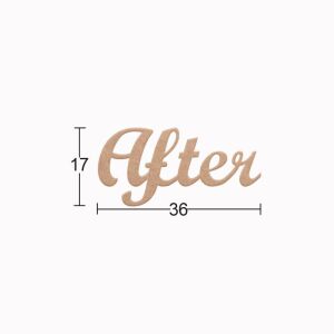 Ahşap After Yazısı DS-114