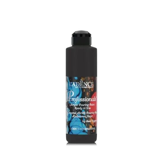 Cadence Profesyonel Hazır Pouring Boya PP02 Siyah 250ml