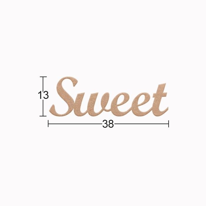 Ahşap Sweet Yazısı DS-115