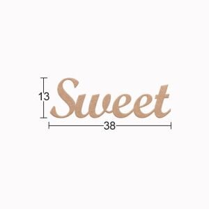 Ahşap Sweet Yazısı DS-115
