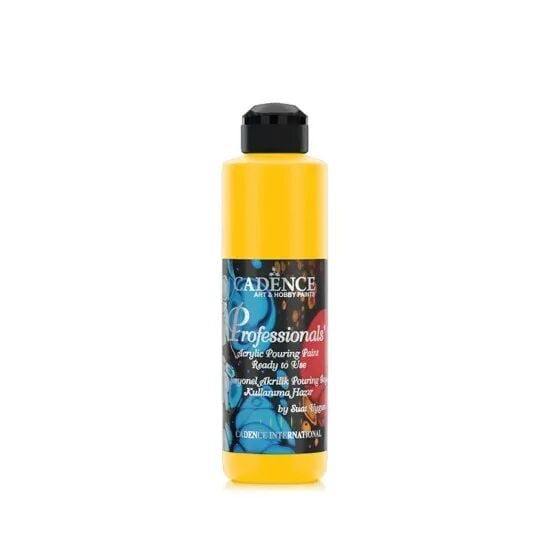 Cadence Profesyonel Hazır Pouring Boya PP03 Sarı 250ml