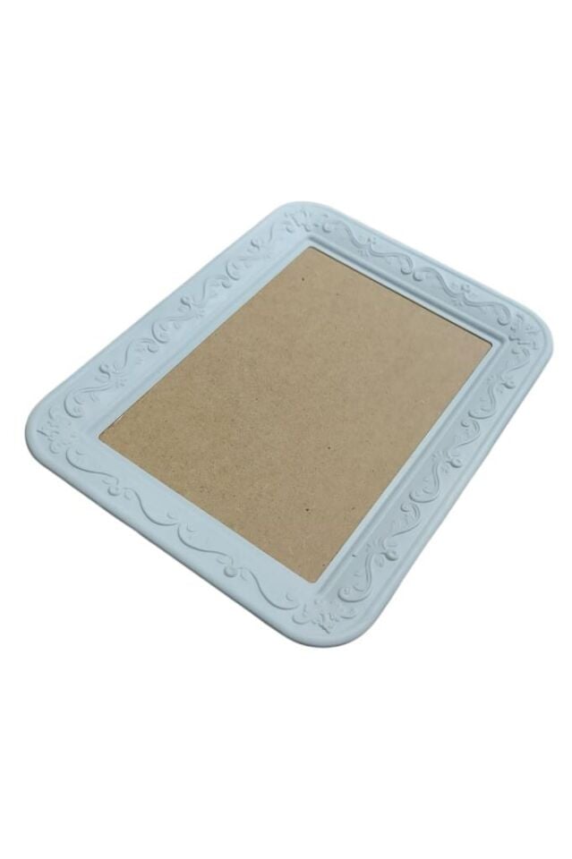 Ahşap Dikdörtgen Tepsi Aplikli Model 28x21cm T100