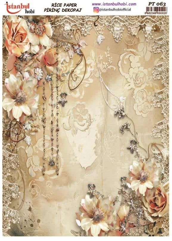 Pirinç Dekopaj Kağıdı 30x42cm PT-063