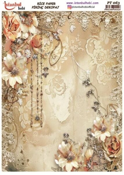Pirinç Dekopaj Kağıdı 30x42cm PT-063