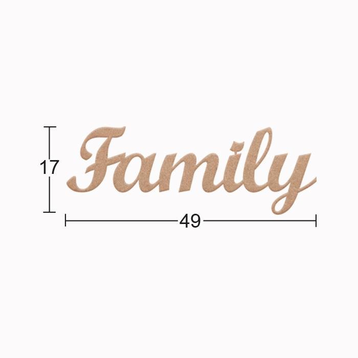 Ahşap Family Yazısı DS-119