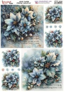 Pirinç Dekopaj Kağıdı 30x42cm PTY-005 Yılbaşı