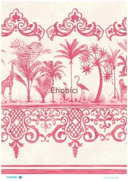 Diamond Pirinç Dekopaj Kağıdı - 587