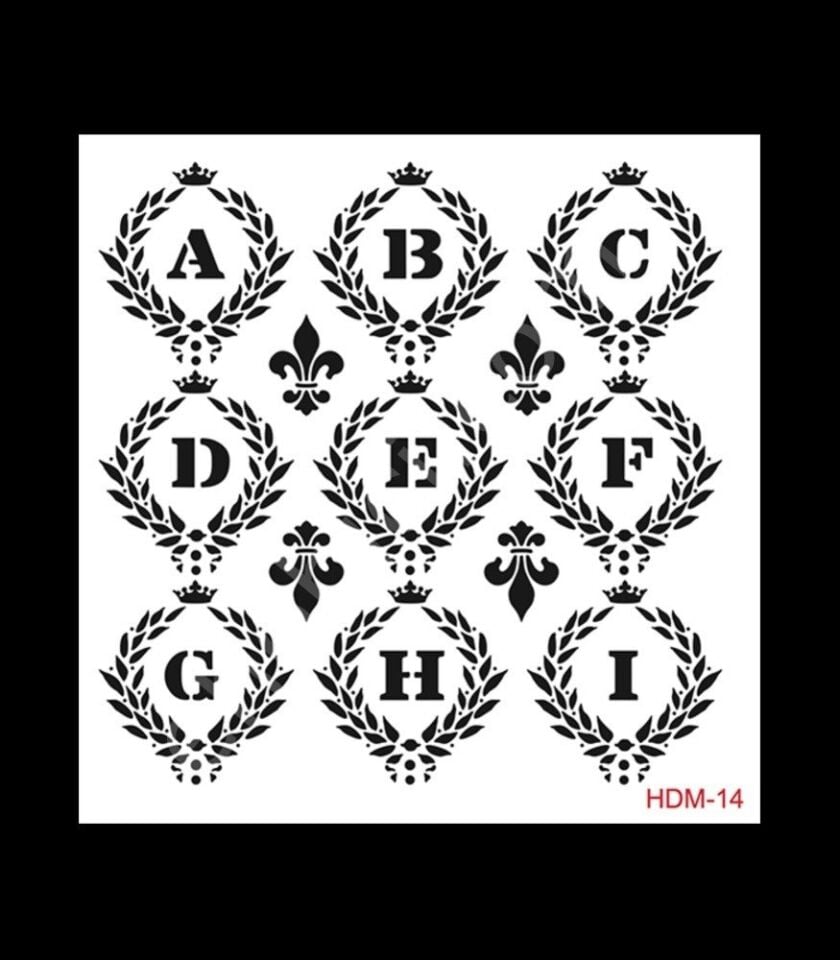 HDM14 Cadence Home Dekor Stencil 25x25