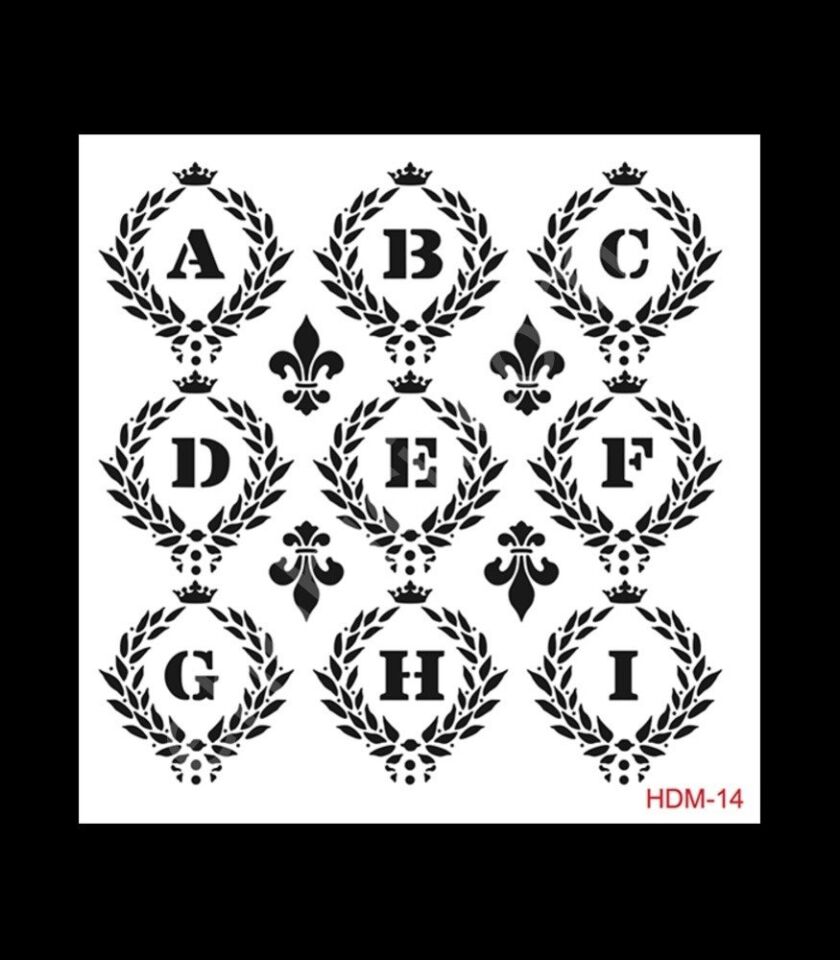 HDM14 Cadence Home Dekor Stencil 25x25