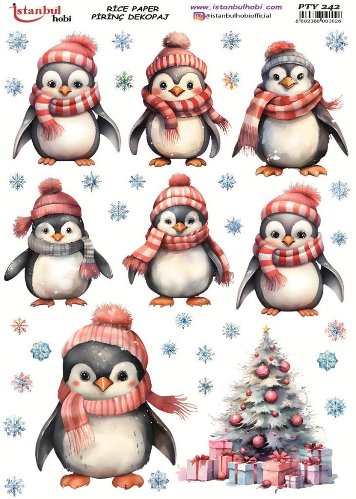Pirinç Dekopaj Kağıdı 30x42cm PTY-242 Yılbaşı