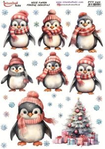 Pirinç Dekopaj Kağıdı 30x42cm PTY-242 Yılbaşı