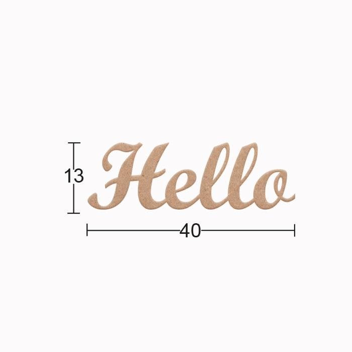 Ahşap Hello Yazısı DS-121