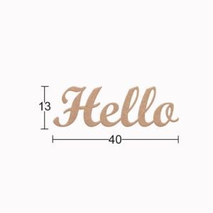 Ahşap Hello Yazısı DS-121