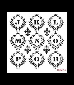 HDM15 Cadence Home Dekor Stencil 25x25