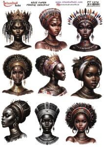 Pirinç Dekopaj Kağıdı 30x42cm PT-1374