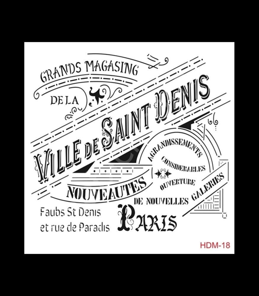 HDM18 Cadence Home Dekor Stencil 25x25