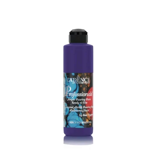 Cadence Profesyonel Hazır Pouring Boya PP12 Koyu Mor 250ml