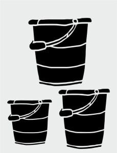 Diğer Karışık Desenler Stencil Şablon (21x30) S-239