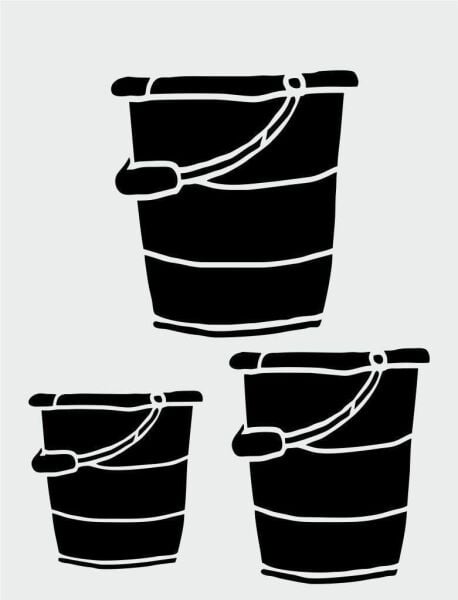 Diğer Karışık Desenler Stencil Şablon (21x30) S-239