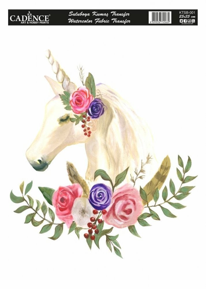 KTSB-001 Cadence Suluboya Kumaş Transfer 25x35cm
