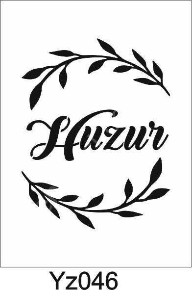 Yazı Desenler Stencil Şablon (25x25) YZ-046
