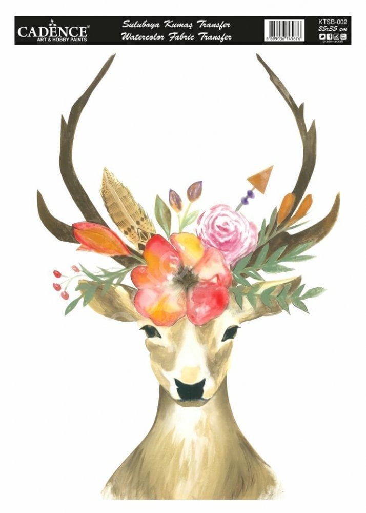 KTSB-002 Cadence Suluboya Kumaş Transfer 25x35cm