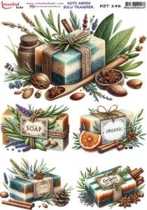 Koyu Zemin Sulu Transfer Kağıdı 25x35cm KST-146