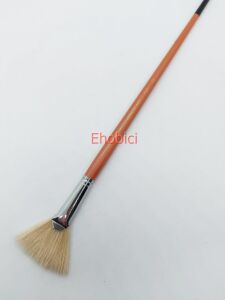 Cenova Art 113 Doğal Uzun Sap Yelpaze Fırça No:12