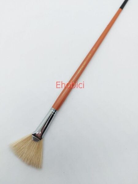 Cenova Art 113 Doğal Uzun Sap Yelpaze Fırça No:12