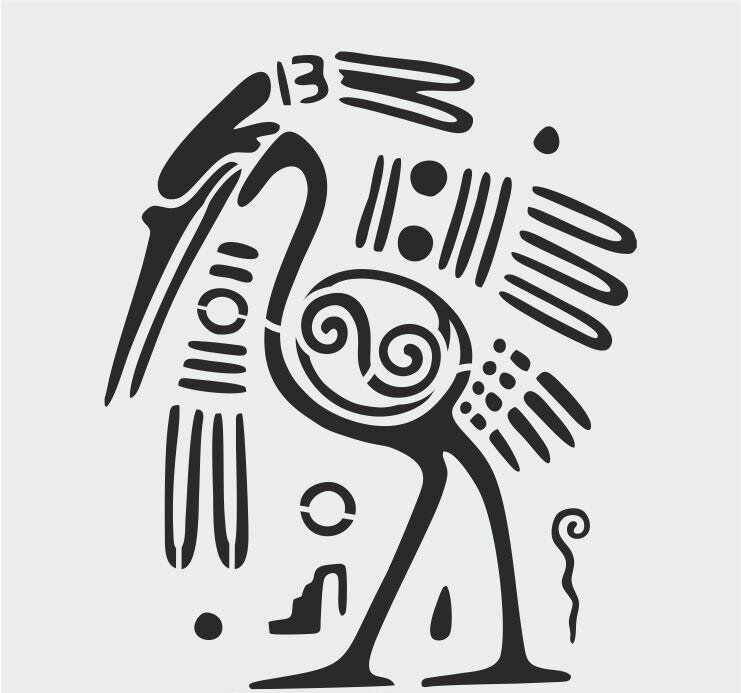 Diğer Karışık Desenler Stencil Şablon (25x25) S-242