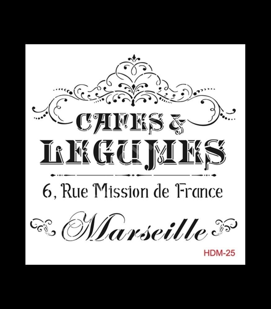 HDM25 Cadence Home Dekor Stencil 25x25