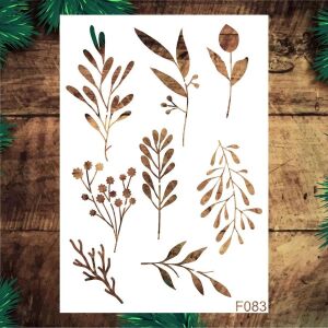 Çiçek Desen Stencil Şablon (25x35) F-083