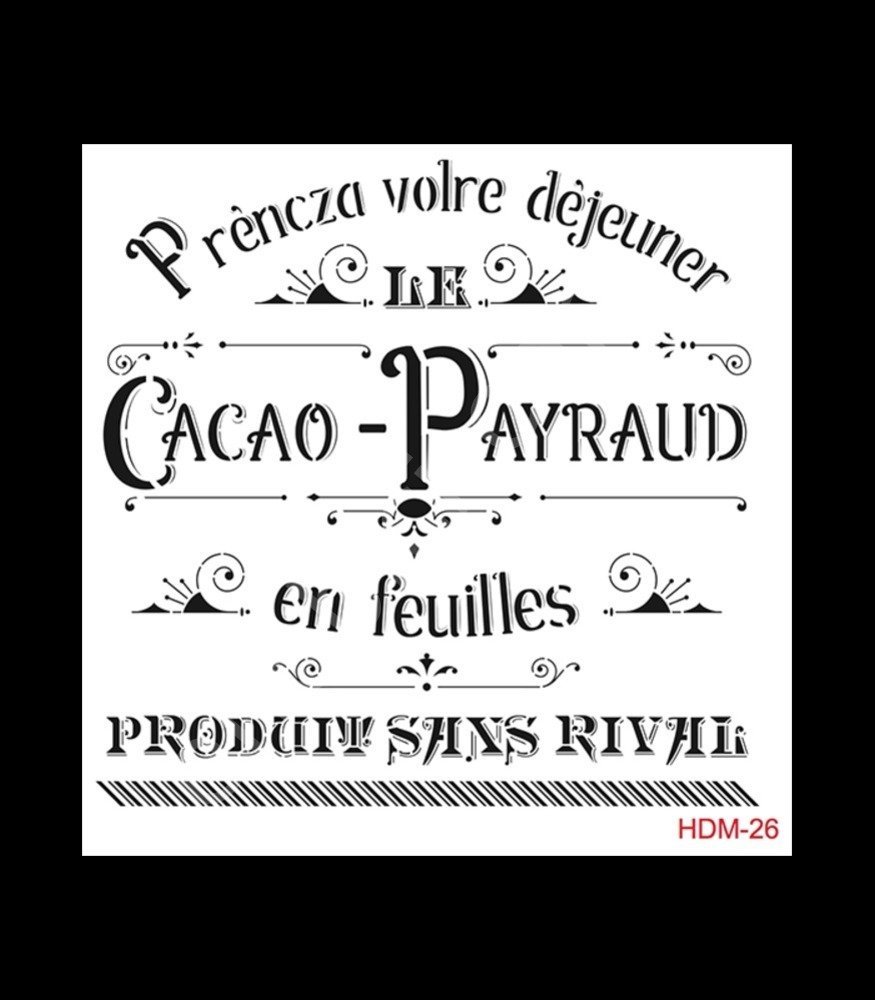 HDM26 Cadence Home Dekor Stencil 25x25