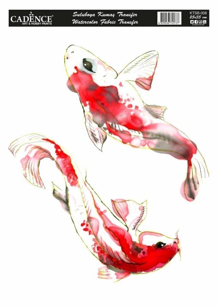 KTSB-008 Cadence Suluboya Kumaş Transfer 25x35cm