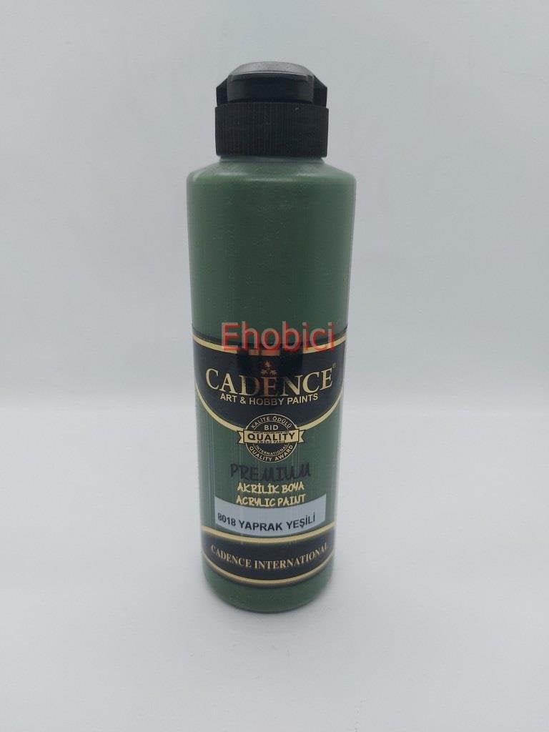 Cadence Akrilik Boya 250ML 8018 Yaprak Yeşili Ahşap Boyası