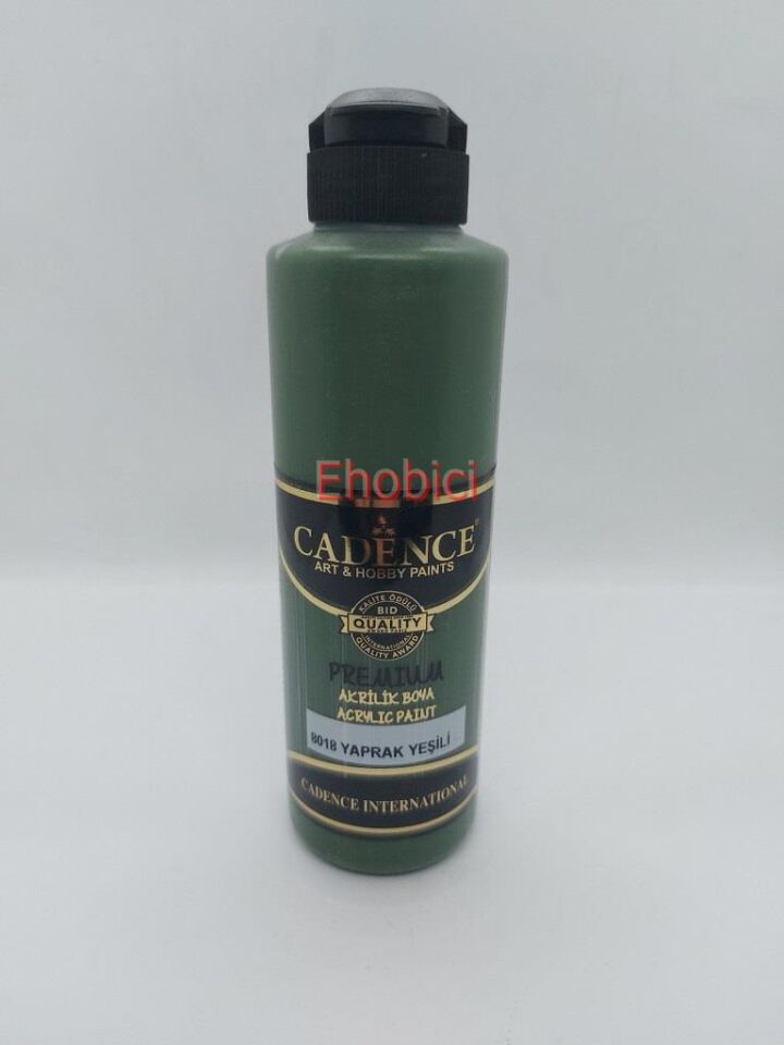 Cadence Akrilik Boya 250ML 8018 Yaprak Yeşili Ahşap Boyası