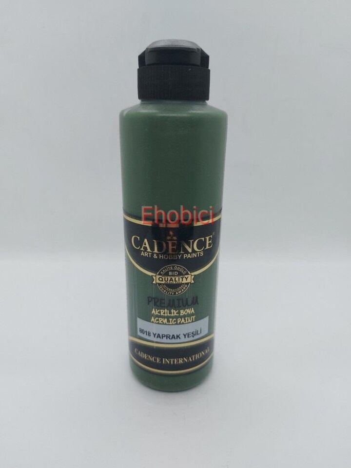 Cadence Akrilik Boya 250ML 8018 Yaprak Yeşili Ahşap Boyası