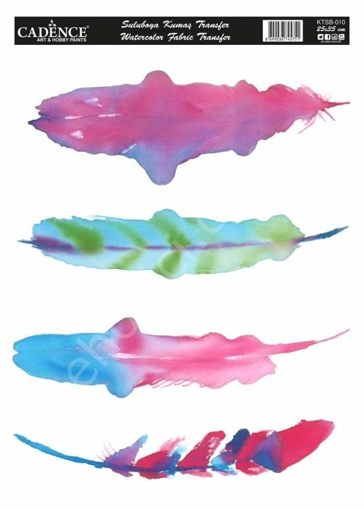 KTSB-010 Cadence Suluboya Kumaş Transfer 25x35cm