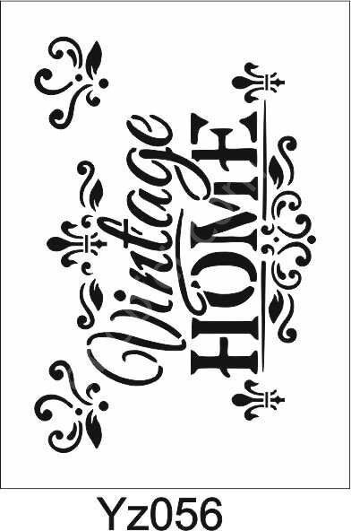Yazı Desenler Stencil Şablon (21x30) YZ-056