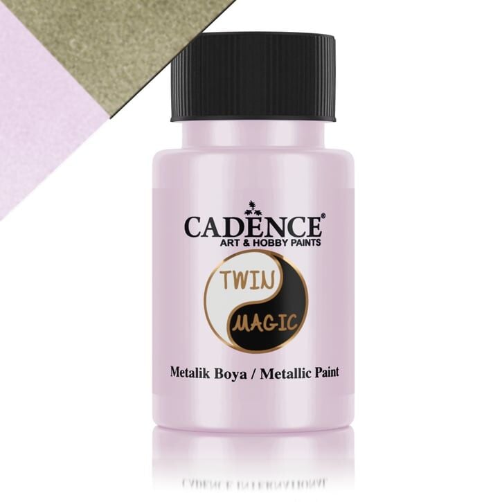Cadence Twin Magic Metalik Boya TM-17 Altın-A.Pembe
