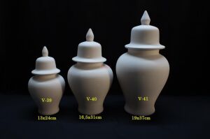 Seramik Orta Şah Küp 16,5x31cm V-40