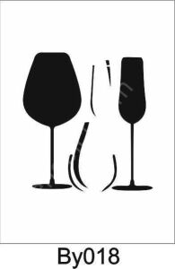 Boyutlu Desen Stencil Şablon (20x20) BY-018