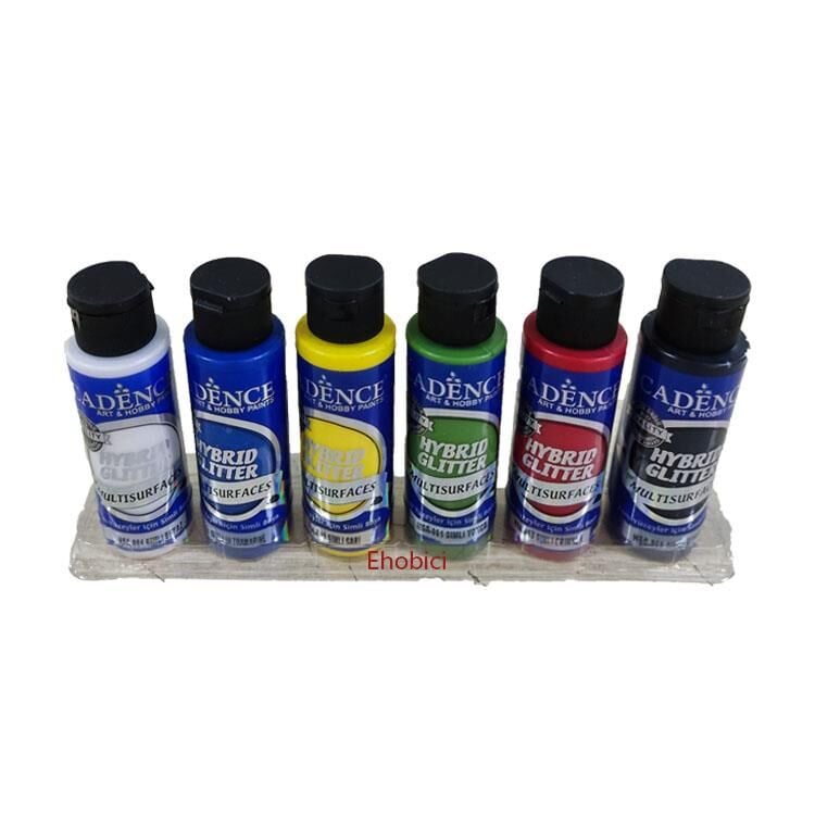 Cadence Kooky Simli Hybrid Akrilik Boya 70ml 6 lı Set