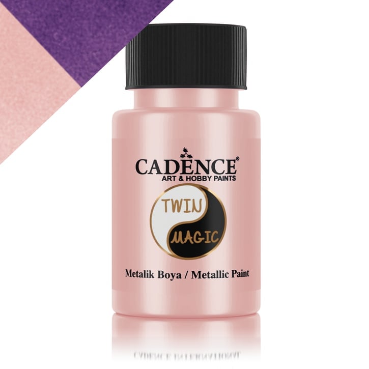 Cadence Twin Magic Metalik Boya TM-14 Mor-Şeftali