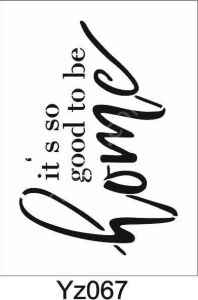 Yazı Desenler Stencil Şablon (21x30) YZ-067