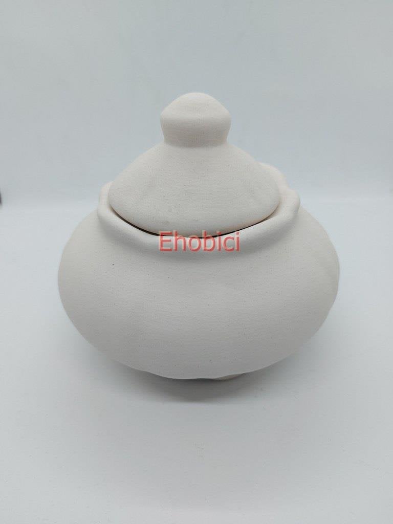 Seramik Küçük Tombul Şekerlik 13cm S-09