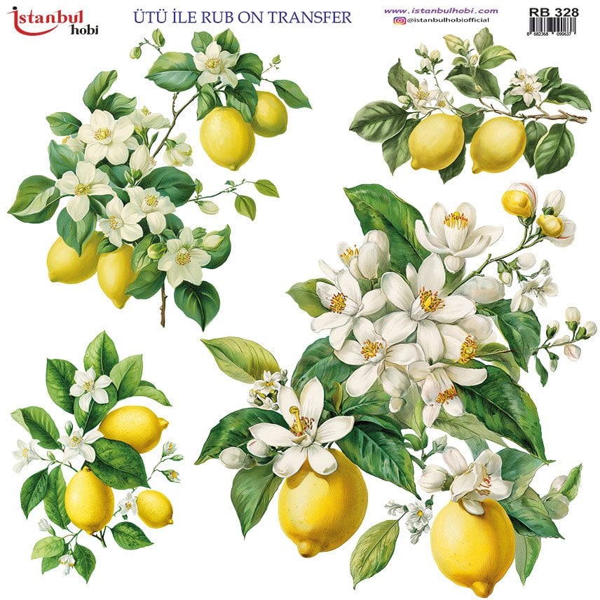 Ütü ile Rub On Transfer Kağıdı 30x30cm RB-328